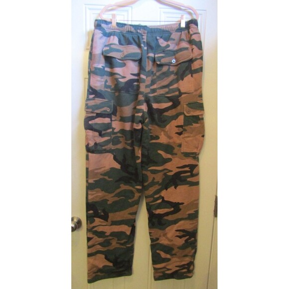 Boulder Creek Camouflage Hoodie Jacket Cargo Sweatpants Thermal Lined Hunting L - Picture 6 of 14